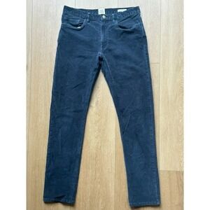Flint & Tinder Corduroy Pants Men Fits 32x32  Dark Navy Slim Fit Stretch (Read)